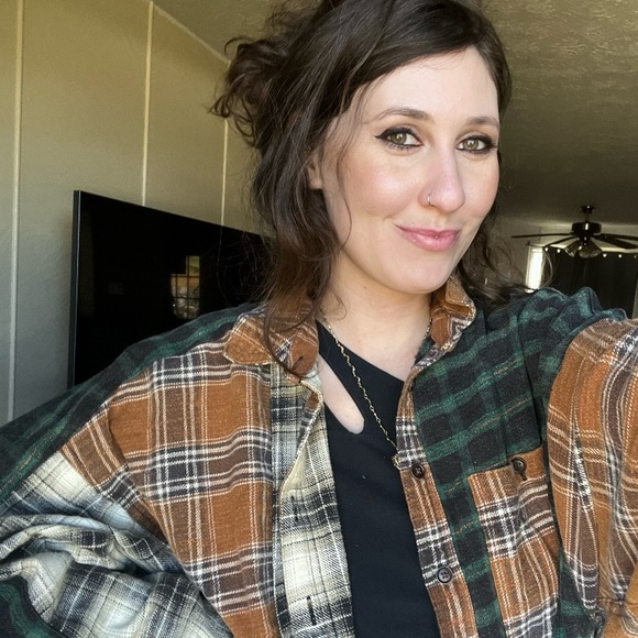 Bdg patchwork flannel brown RARE - Picture 2 of 3